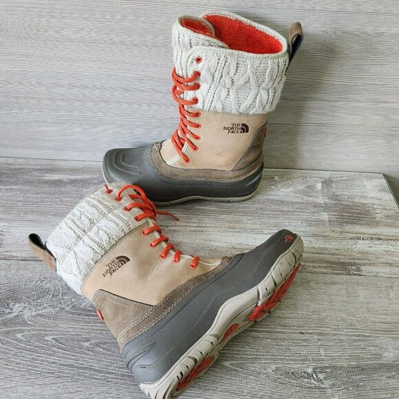 The North Face Shellista Boot Women Size 7 Mid Calf Primaloft Waterproof Lace - Picture 3 of 16